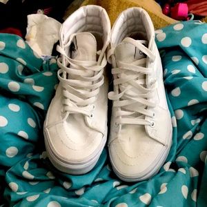 All white vans worn once